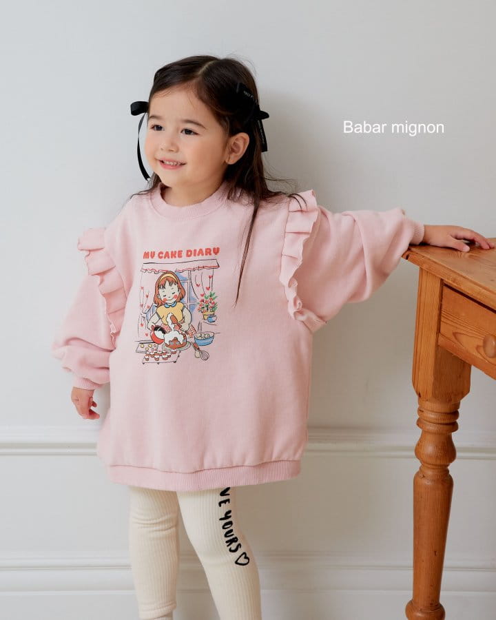 Babar Mignon - Korean Children Fashion - #minifashionista - Lettering Leggings - 3