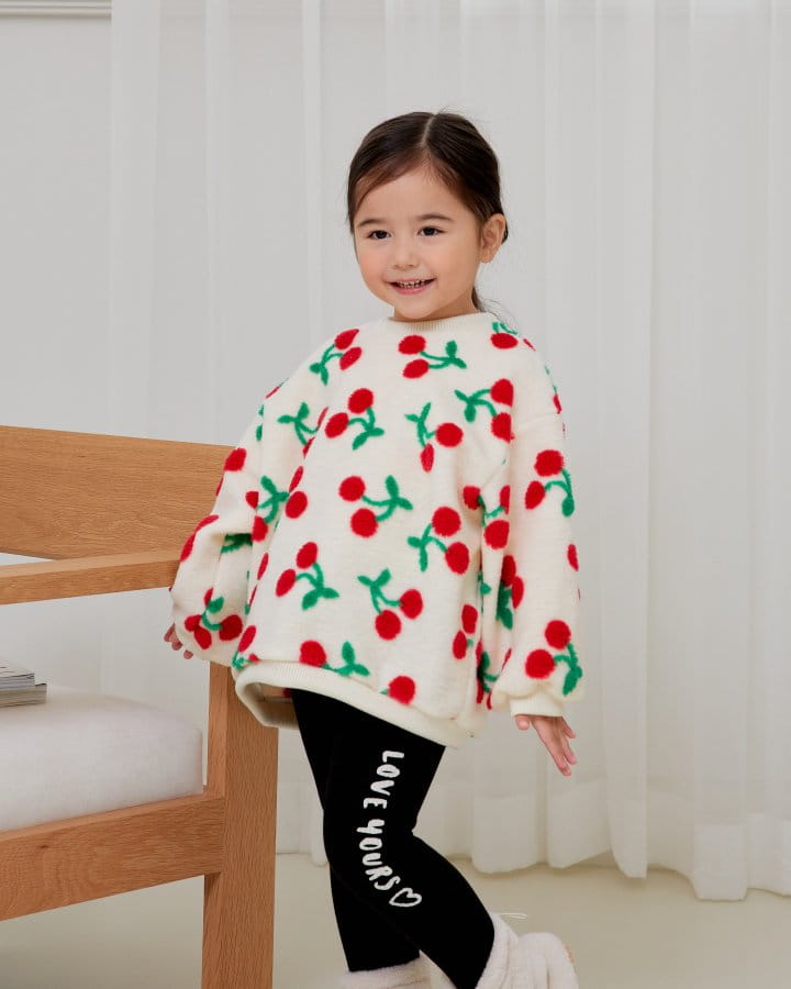Babar Mignon - Korean Children Fashion - #minifashionista - Big Cherry Sweatshirt - 9