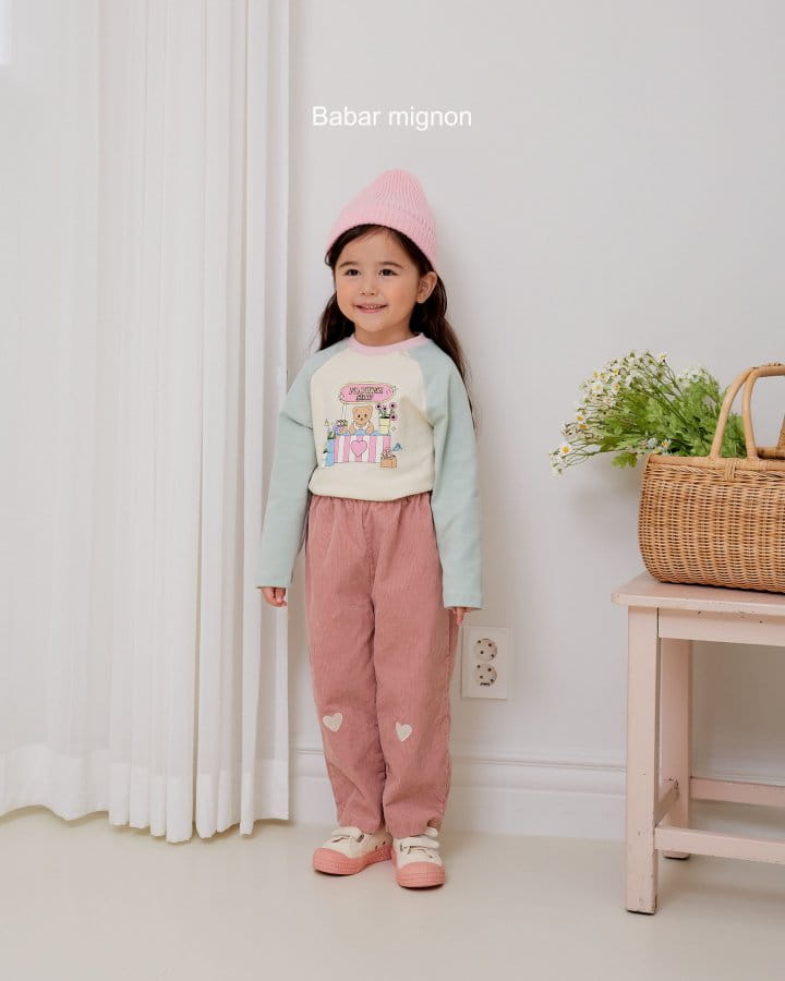 Babar Mignon - Korean Children Fashion - #prettylittlegirls - Color Ragaln Tee - 8