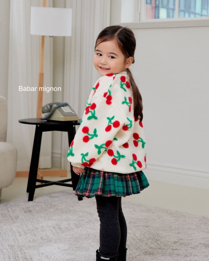 Babar Mignon - Korean Children Fashion - #todddlerfashion - Big Cherry Sweatshirt - 11