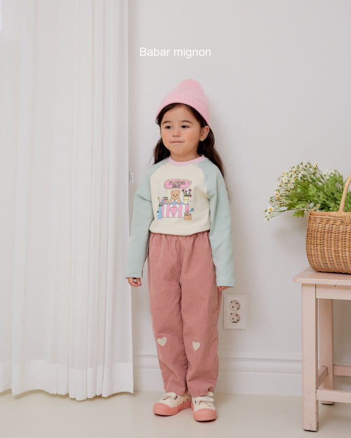 Babar Mignon - Korean Children Fashion - #todddlerfashion - Color Ragaln Tee - 9
