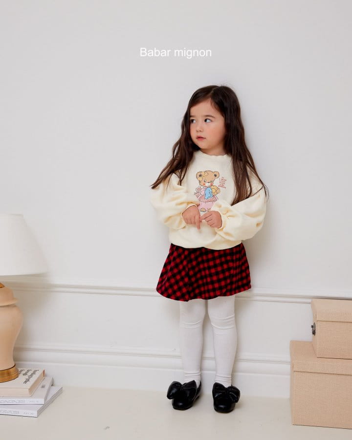 Babar Mignon - Korean Children Fashion - #prettylittlegirls - Check Wrap Pants - 4
