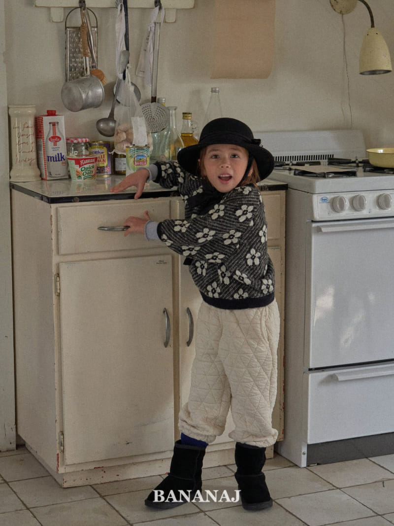Banana J - Korean Children Fashion - #stylishchildhood - Flower Knit Sweatshirt - 4