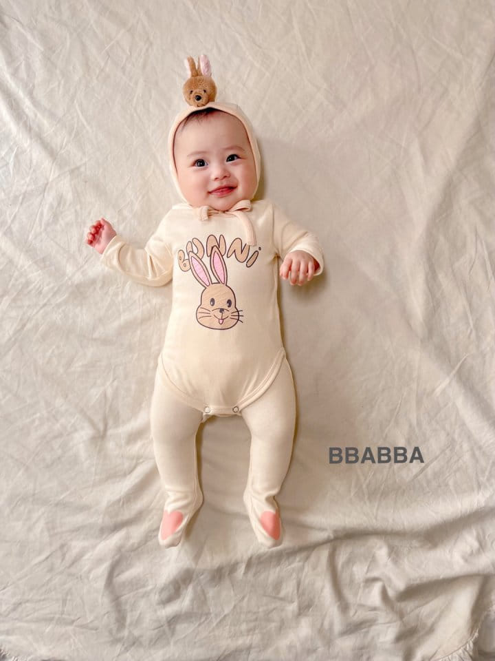 Bbabba - Korean Baby Fashion - #babyboutiqueclothing - Bunny Bonnet Set - 6