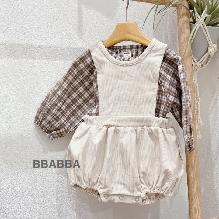 Bbabba - Korean Baby Fashion - #babyclothing - Fleece Check Bnlouse - 3