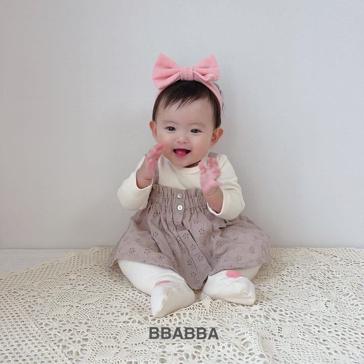 Bbabba - Korean Baby Fashion - #babyfashion - Punching Lace one-piece - 4