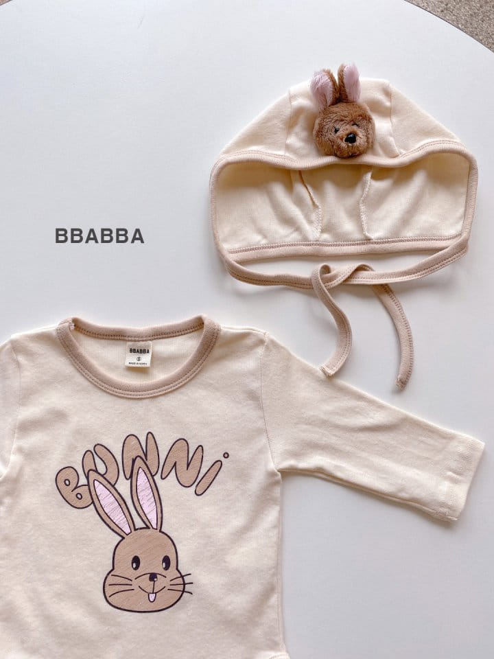 Bbabba - Korean Baby Fashion - #babyfever - Bunny Bonnet Set - 9