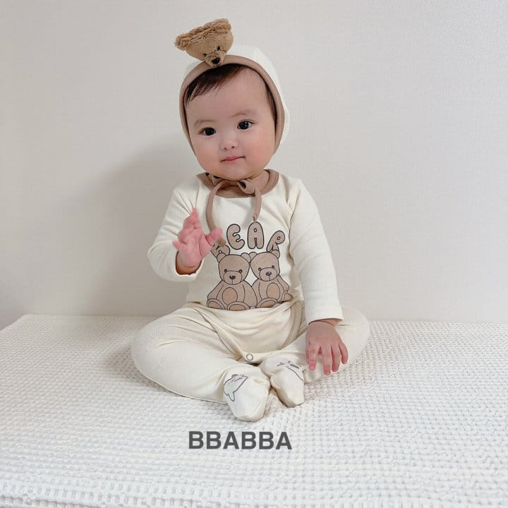 Bbabba - Korean Baby Fashion - #babylifestyle - Bear bonnet Set - 10