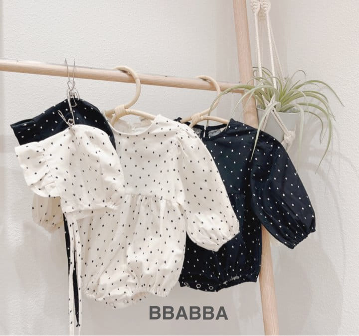 Bbabba - Korean Baby Fashion - #babylifestyle - Frill Dot Body Suit - 3