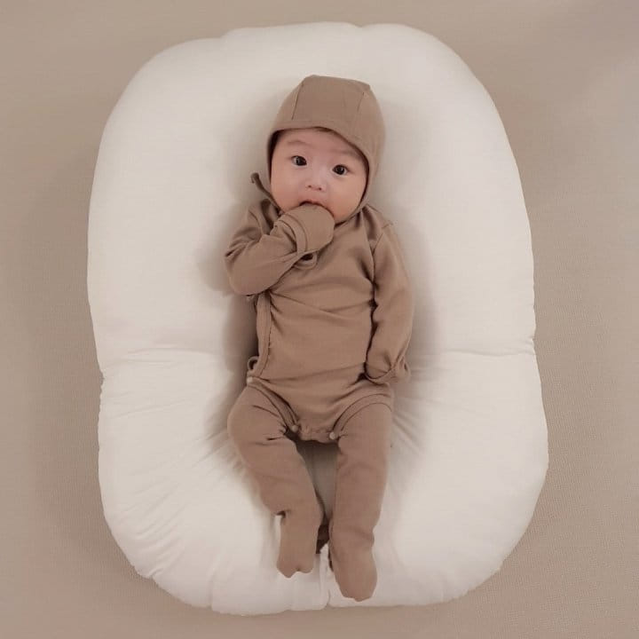 Bbabba - Korean Baby Fashion - #babylifestyle - Benet Muzi Bodysuit Leggings Bonnet Set - 4