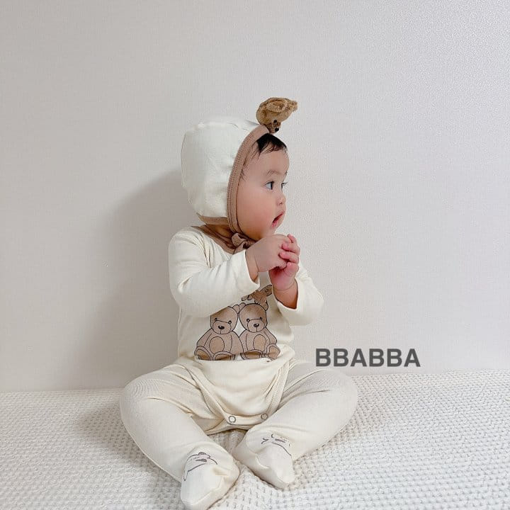 Bbabba - Korean Baby Fashion - #babyoninstagram - Bear bonnet Set - 11