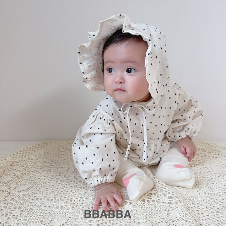 Bbabba - Korean Baby Fashion - #babyoninstagram - Fleece Dot Long Body Suit - 5