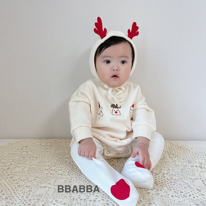 Bbabba - Korean Baby Fashion - #babyoninstagram - Santa Nara Embroidery Body Suit - 2