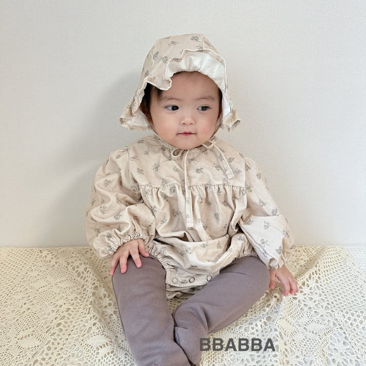 Bbabba - Korean Baby Fashion - #babyoninstagram - Dia Rib Body Suit Bonnet Set