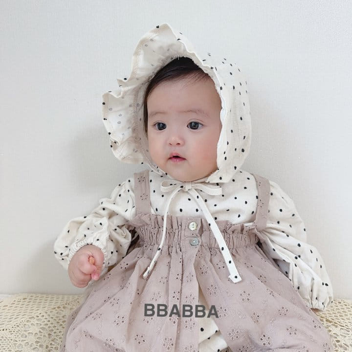 Bbabba - Korean Baby Fashion - #babyootd - Punching Lace one-piece - 8