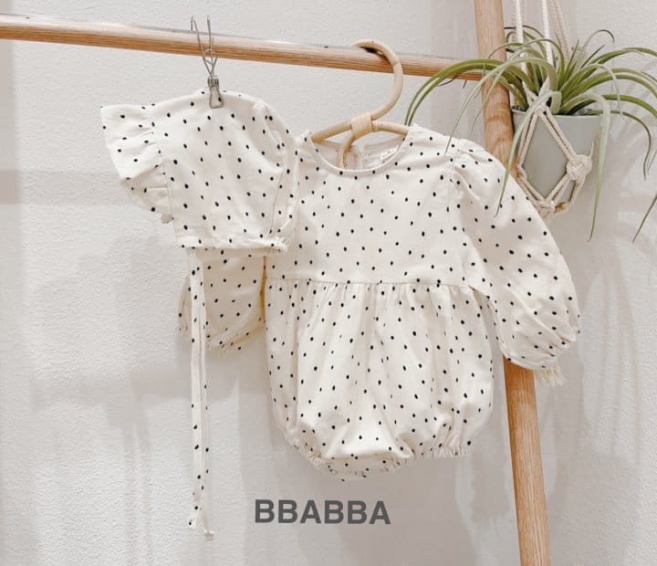 Bbabba - Korean Baby Fashion - #babyootd - Frill Dot Body Suit - 5