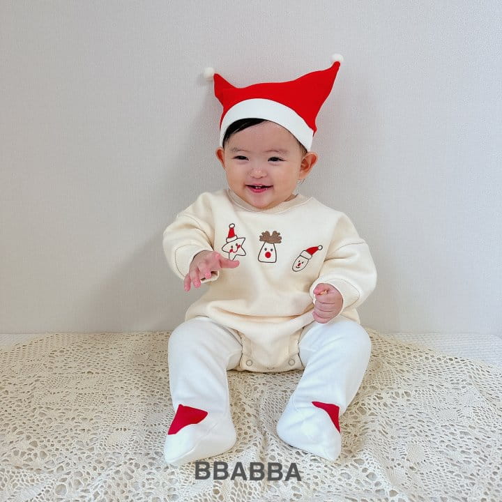 Bbabba - Korean Baby Fashion - #babyoutfit - Santa Nara Embroidery Body Suit - 5