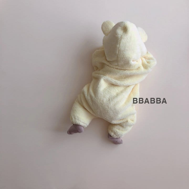 Bbabba - Korean Baby Fashion - #babyoutfit - Cozy Bear Body Suit - 4