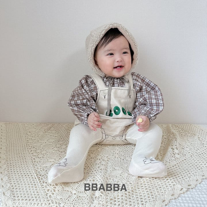 Bbabba - Korean Baby Fashion - #babyoutfit - Good Puppy Embroidery Dungarees - 4