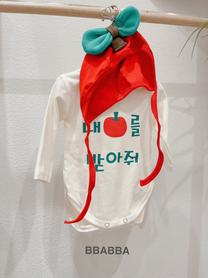 Bbabba - Korean Baby Fashion - #babywear - Mini Fruit Bodysuit with Bonnet