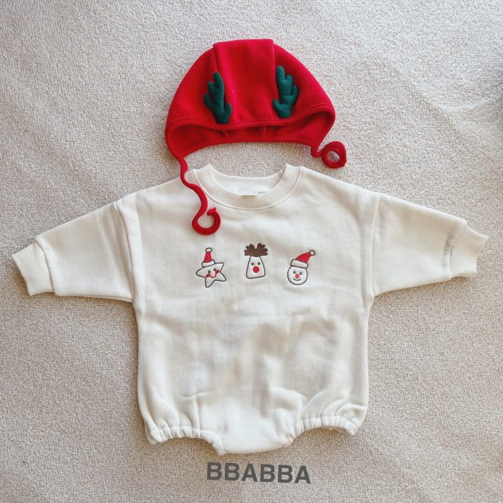 Bbabba - Korean Baby Fashion - #babywear - Santa Nara Embroidery Body Suit - 6
