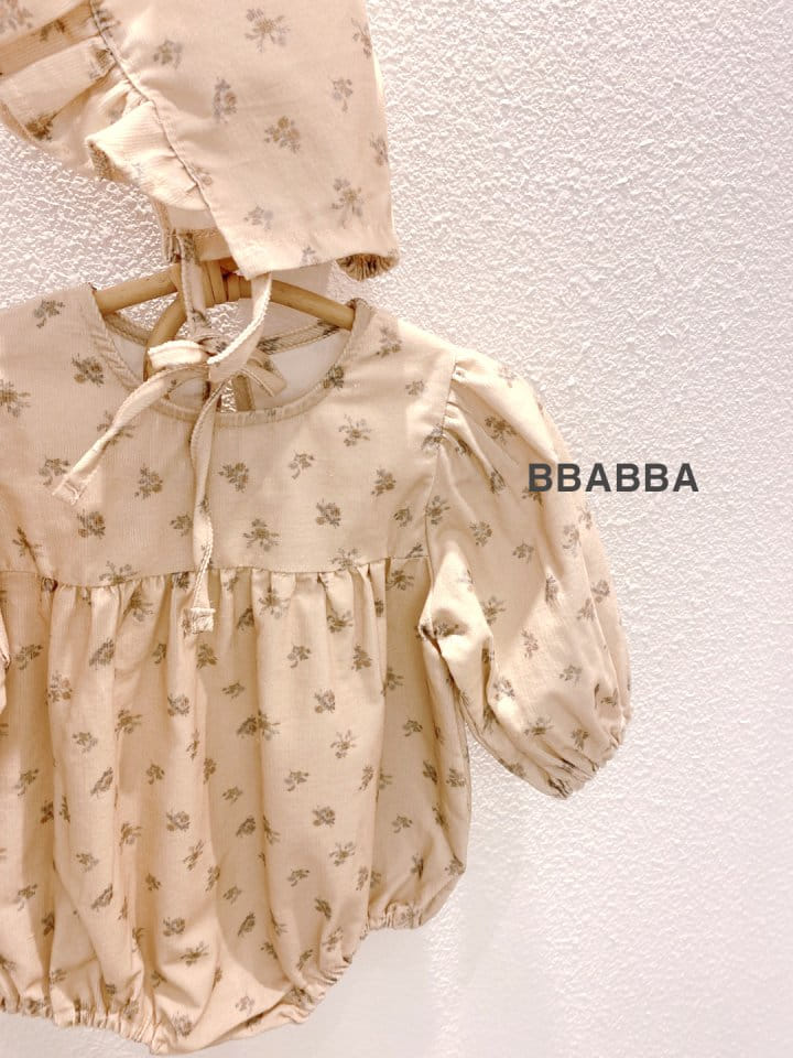 Bbabba - Korean Baby Fashion - #babywear - Dia Rib Body Suit Bonnet Set - 5