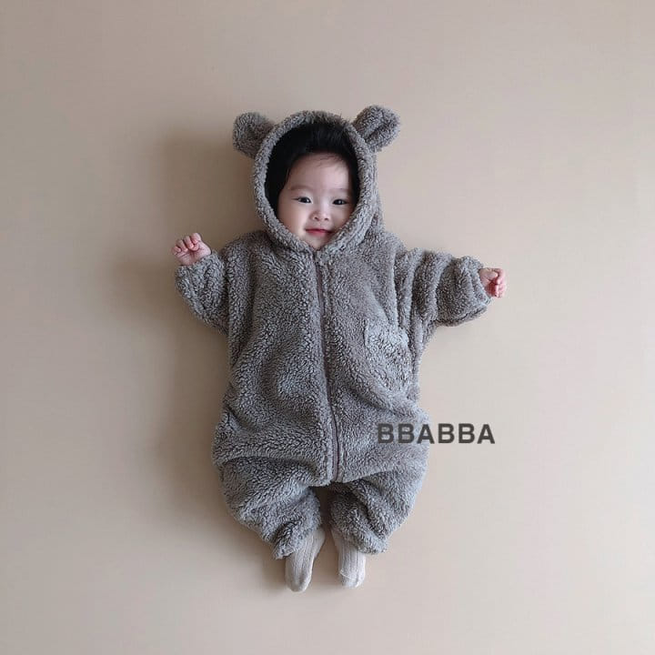 Bbabba - Korean Baby Fashion - #babywear - Cozy Bear Body Suit - 5