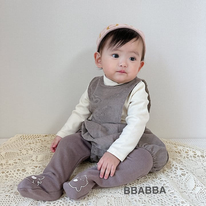 Bbabba - Korean Baby Fashion - #onlinebabyboutique - Coi Rib Bodysuit - 3