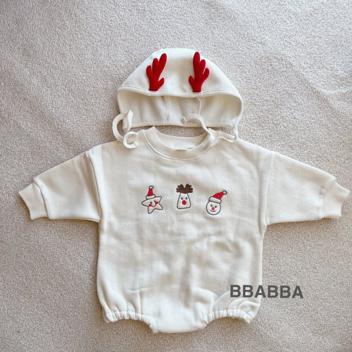 Bbabba - Korean Baby Fashion - #onlinebabyboutique - Santa Nara Embroidery Bodysuit - 2