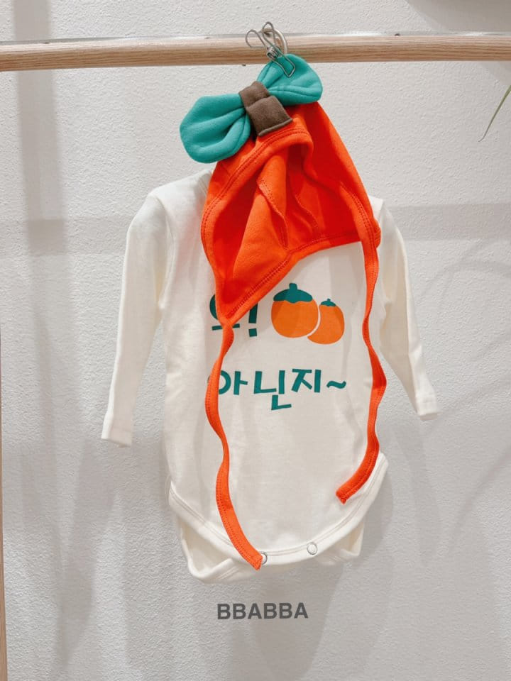 Bbabba - Korean Baby Fashion - #onlinebabyboutique - Mini Fruit Bodysuit with Bonnet - 2