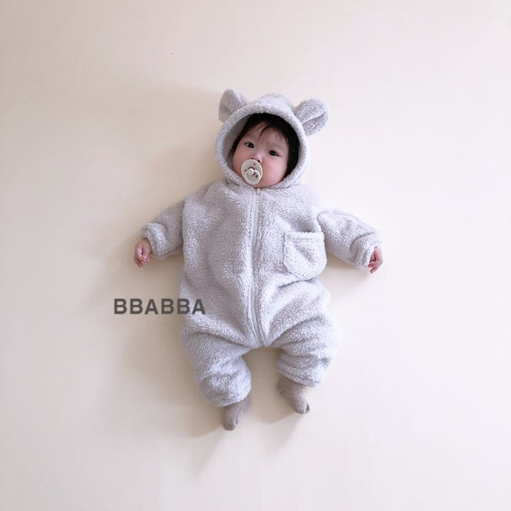 Bbabba - Korean Baby Fashion - #smilingbaby - Cozy Bear Body Suit - 8