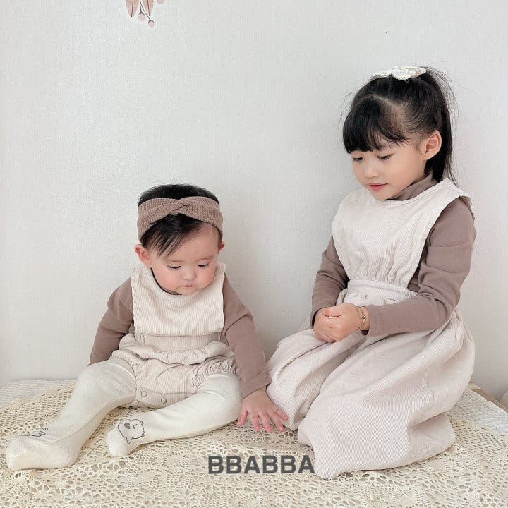 Bbabba - Korean Children Fashion - #Kfashion4kids - Koy Rib One-Piece