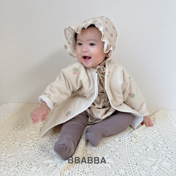 Bbabba - Korean Children Fashion - #littlefashionista - Berry Flower Embroidery Jumper With mom