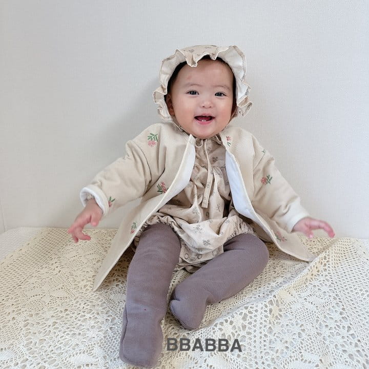 Bbabba - Korean Children Fashion - #minifashionista - Berry Flower Embroidery Jumper With mom - 3