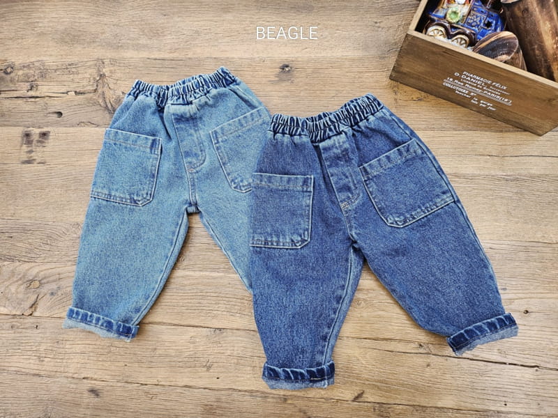 Beagle - Korean Children Fashion - #kidsstore - Cookies Fleece Jeans - 3