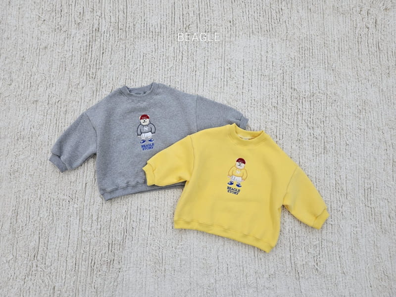 Beagle - Korean Children Fashion - #stylishchildhood - Hat Bear Sweatshirt - 2