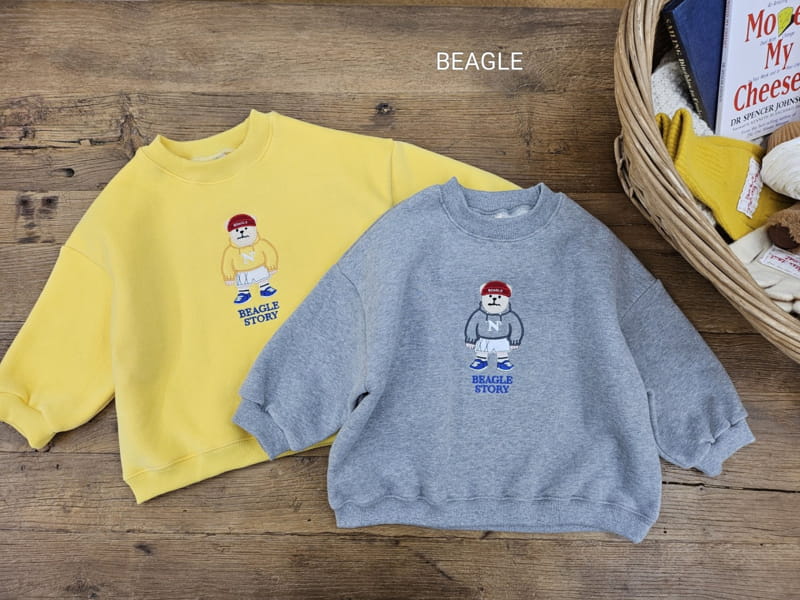 Beagle - Korean Children Fashion - #toddlerclothing - Hat Bear Sweatshirt