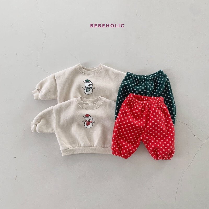 Bebe Holic - Korean Baby Fashion - #babyboutiqueclothing - Snowman Sweatshirt - 9