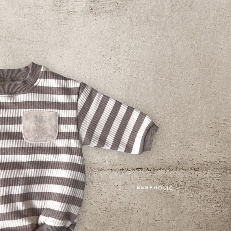 Bebe Holic - Korean Baby Fashion - #babyclothing - Knit Pocket Bodysuit - 7