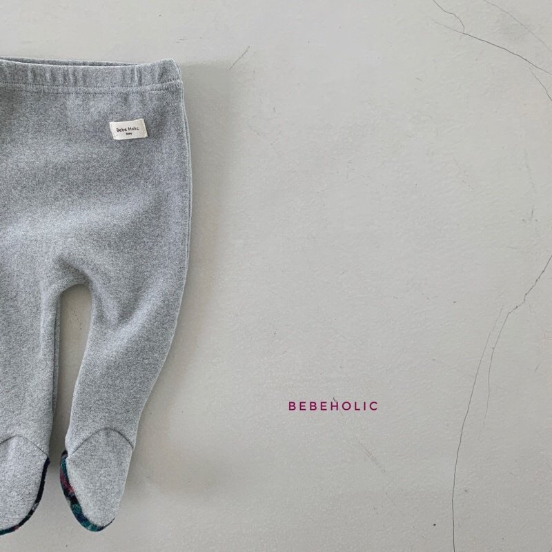 Bebe Holic - Korean Baby Fashion - #babywear - Check Foot Leggings - 11