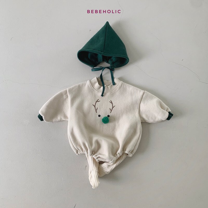 Bebe Holic - Korean Baby Fashion - #babywear - Deer Bonnet Set - 8