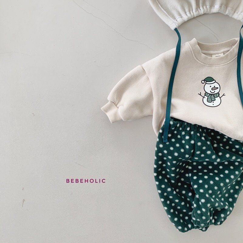 Bebe Holic - Korean Baby Fashion - #onlinebabyshop - Snowman Sweatshirt - 6