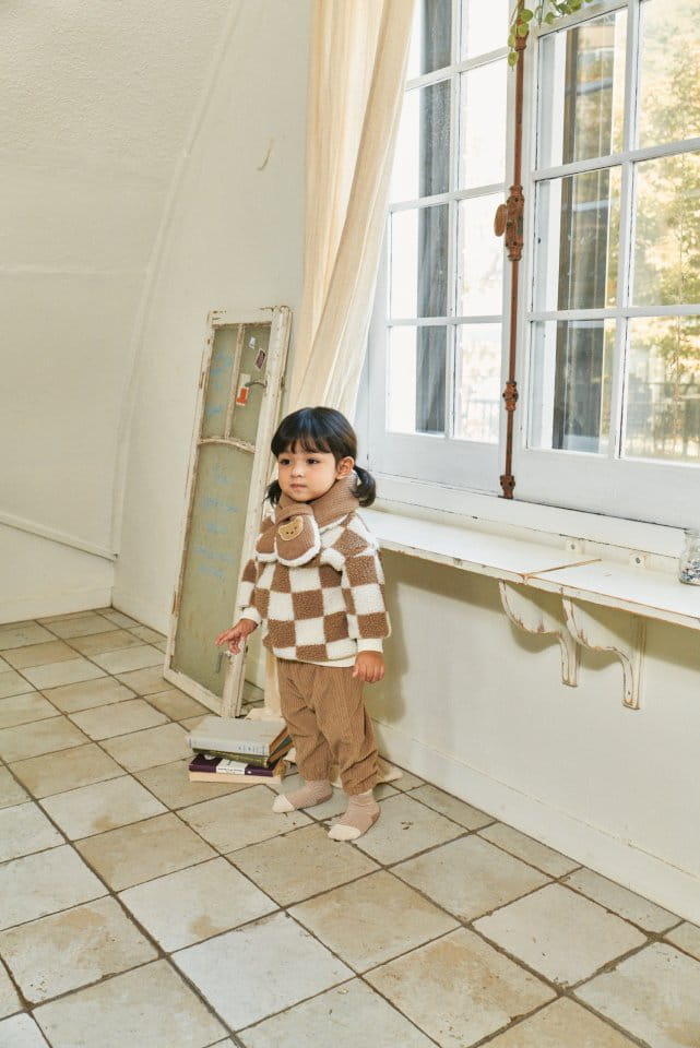 Bebe Nine - Korean Baby Fashion - #babyboutiqueclothing - Checks Bbogle Sweatshirt - 6