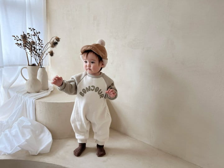 Bebe Nine - Korean Baby Fashion - #babyclothing - Bonjour Fleece Overalls - 4