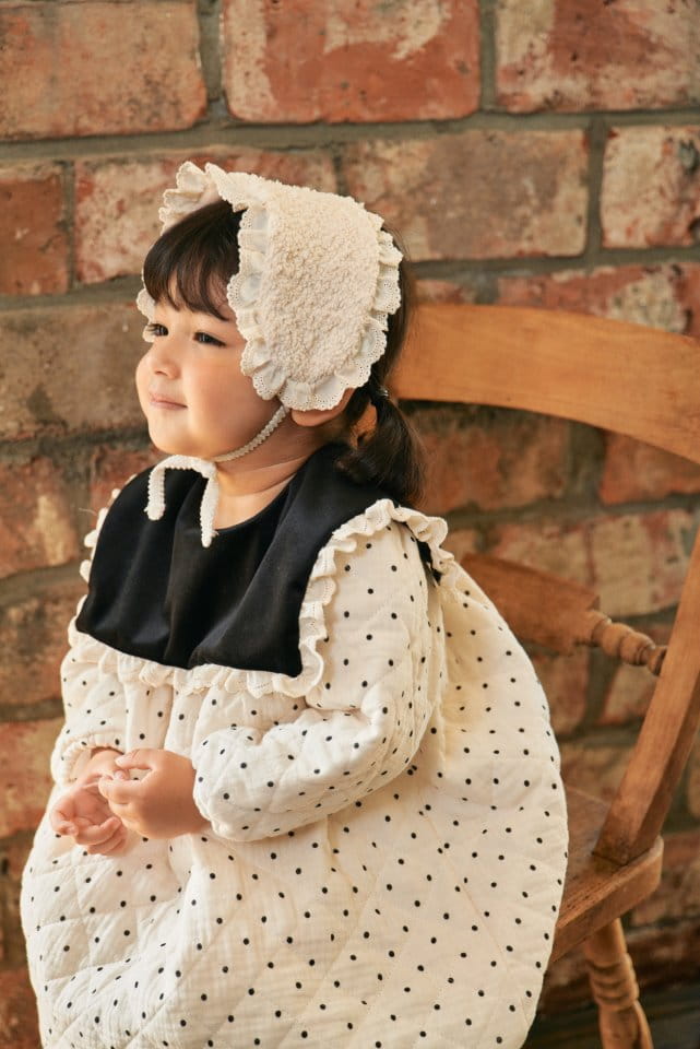 Bebe Nine - Korean Baby Fashion - #babygirlfashion - Rose Mong Quilting One-piece - 8