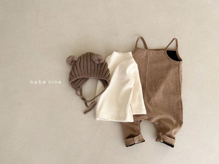 Bebe Nine - Korean Baby Fashion - #babylifestyle - Cube Dungarees - 3