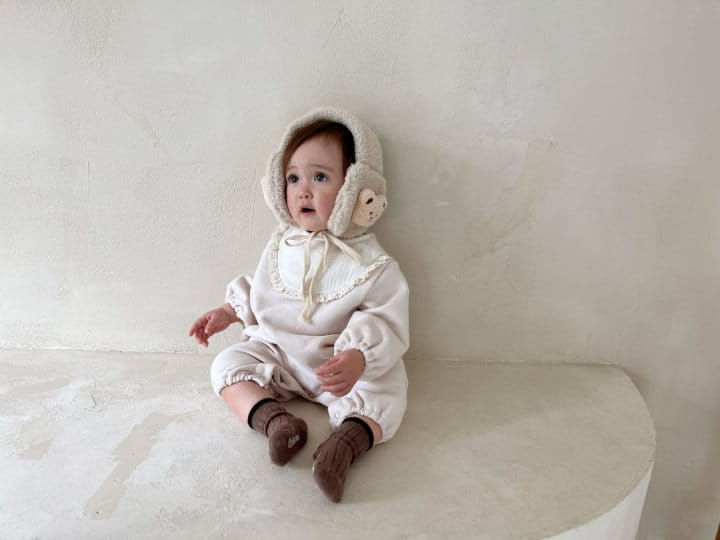 Bebe Nine - Korean Baby Fashion - #babyootd - Bib Fleece Overalls - 8