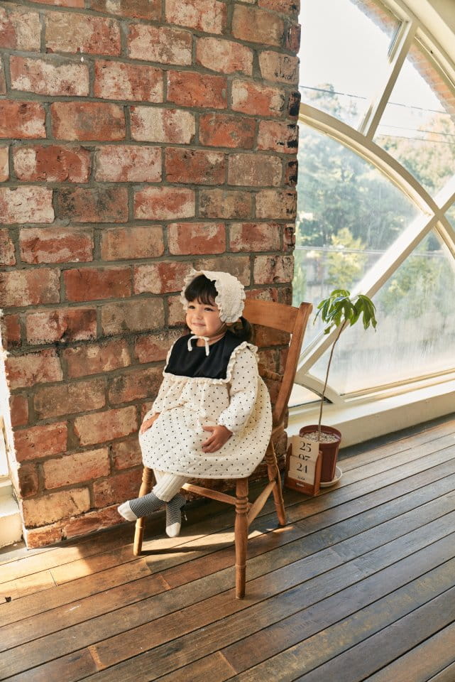 Bebe Nine - Korean Baby Fashion - #babyootd - Rose Mong Quilting One-piece - 11