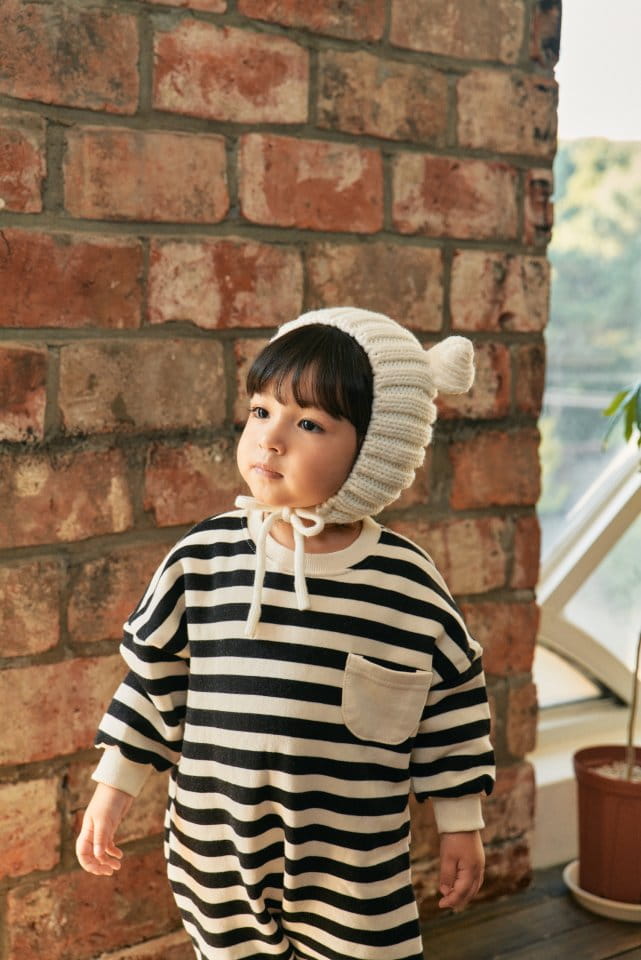 Bebe Nine - Korean Baby Fashion - #babyootd - Merry Fleece Overalls - 6