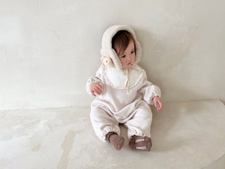 Bebe Nine - Korean Baby Fashion - #babyoutfit - Bib Fleece Overalls - 10